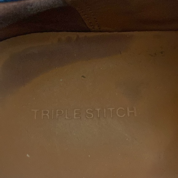 ZEGNA Triple Stitch Dark Navy Pebbled Leather/ Black Suede Slip On Sneakers 12US - Picture 6 of 10